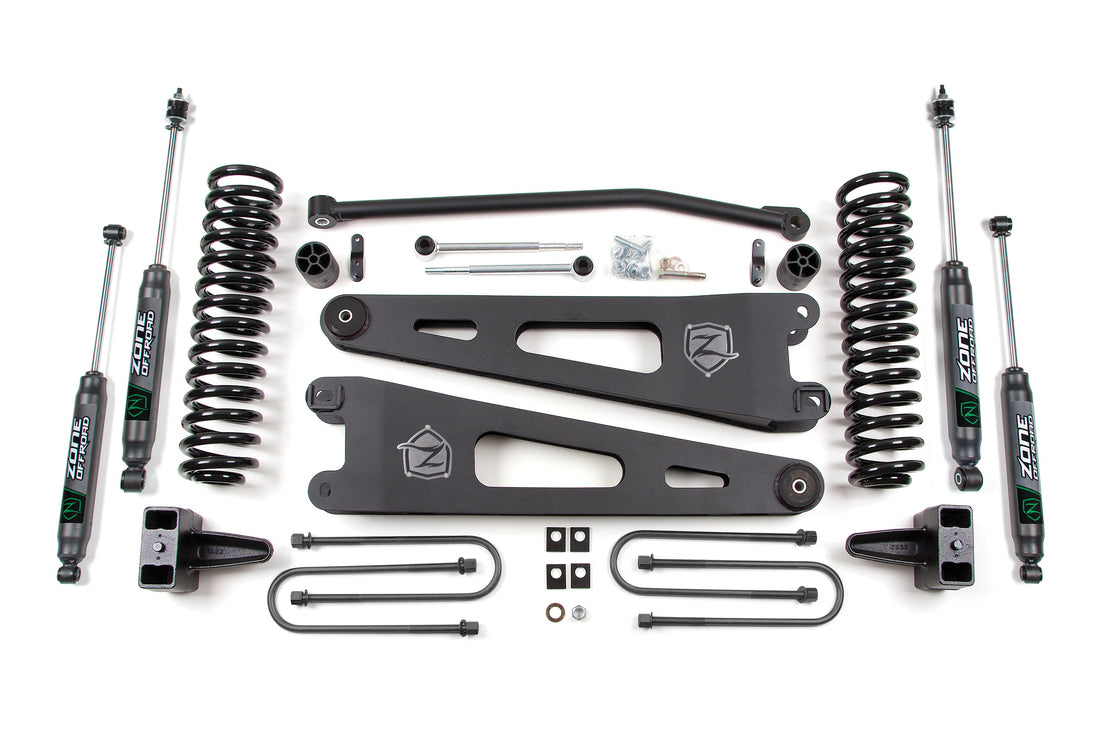 Zone Offroad 4 Inch Lift Kit w/ Radius Arm | Ford F250/F350 Super Duty (05-07) 4WD | Gas