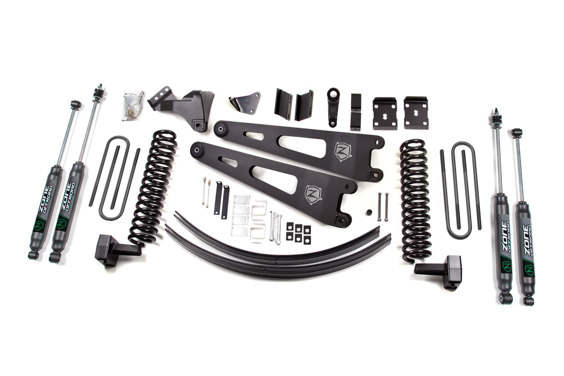 Zone Offroad 6 Inch Lift Kit w/ Radius Arm | Ford F250/F350 Super Duty (08-10) 4WD | Diesel