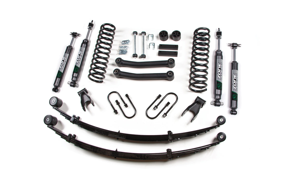 Zone Offroad 4.5 Inch Lift Kit w/ Springs | Jeep Cherokee XJ (84-01)