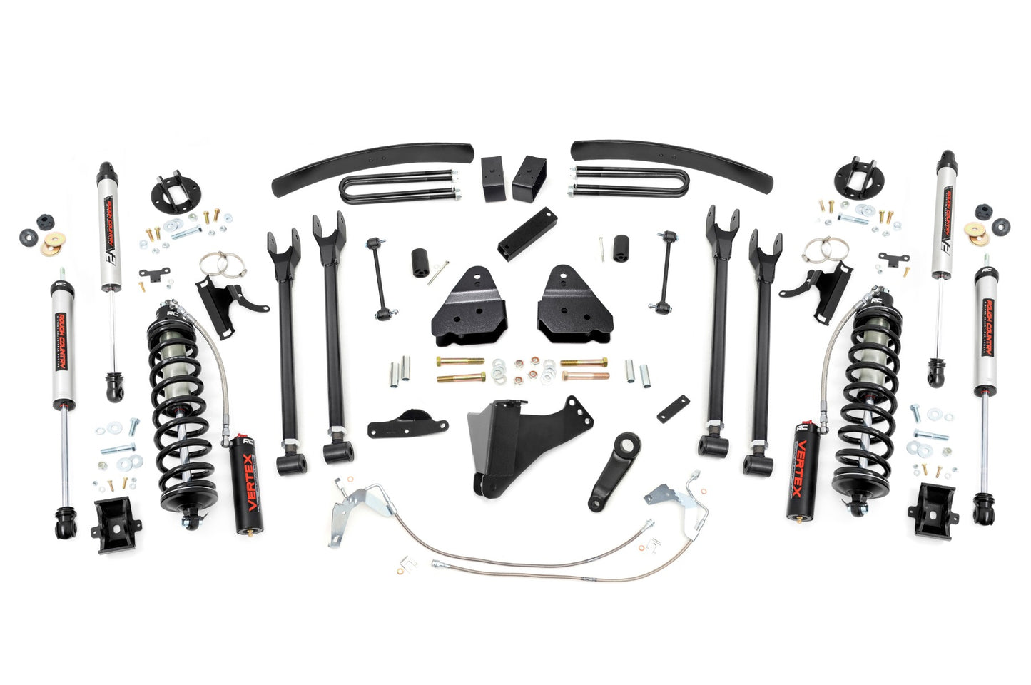 Rough Country (58858) 6 Inch Lift Kit  |  Gas  |  4 Link  |  C/O V2 | Ford F-250/F-350 Super Duty (08-10)