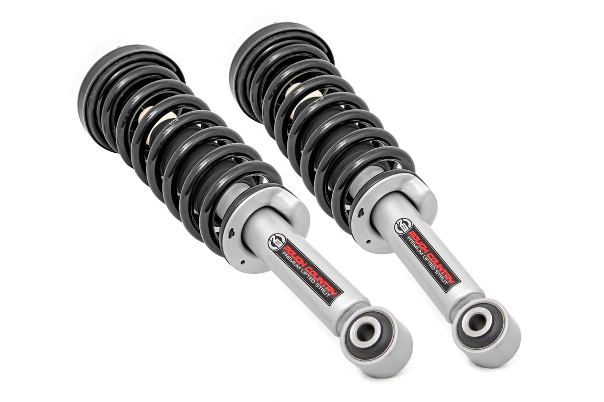Rough Country (501069) N3 Leveling Struts | 2 Inch | Loaded Strut | Ford F-150 4WD (2009-2013)