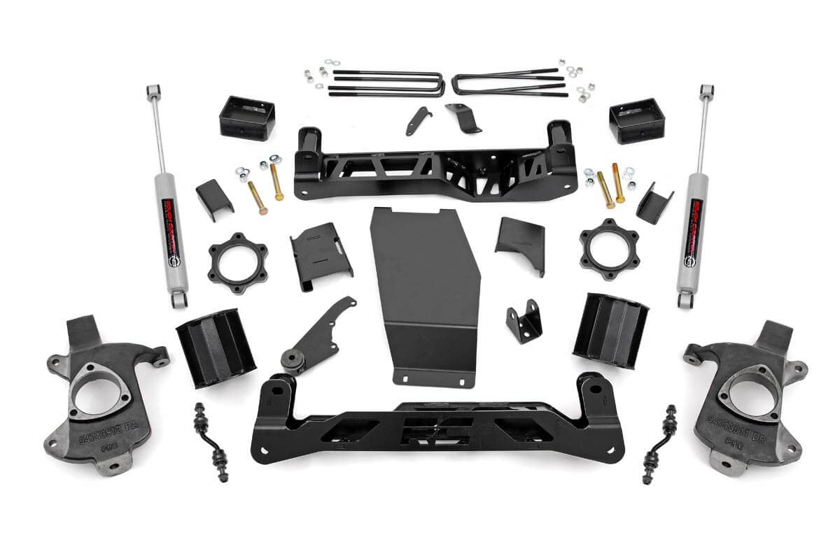 Rough Country 5 Inch Lift Kit | Alum/Stamp Steel | Chevy/GMC 1500 (14-18)