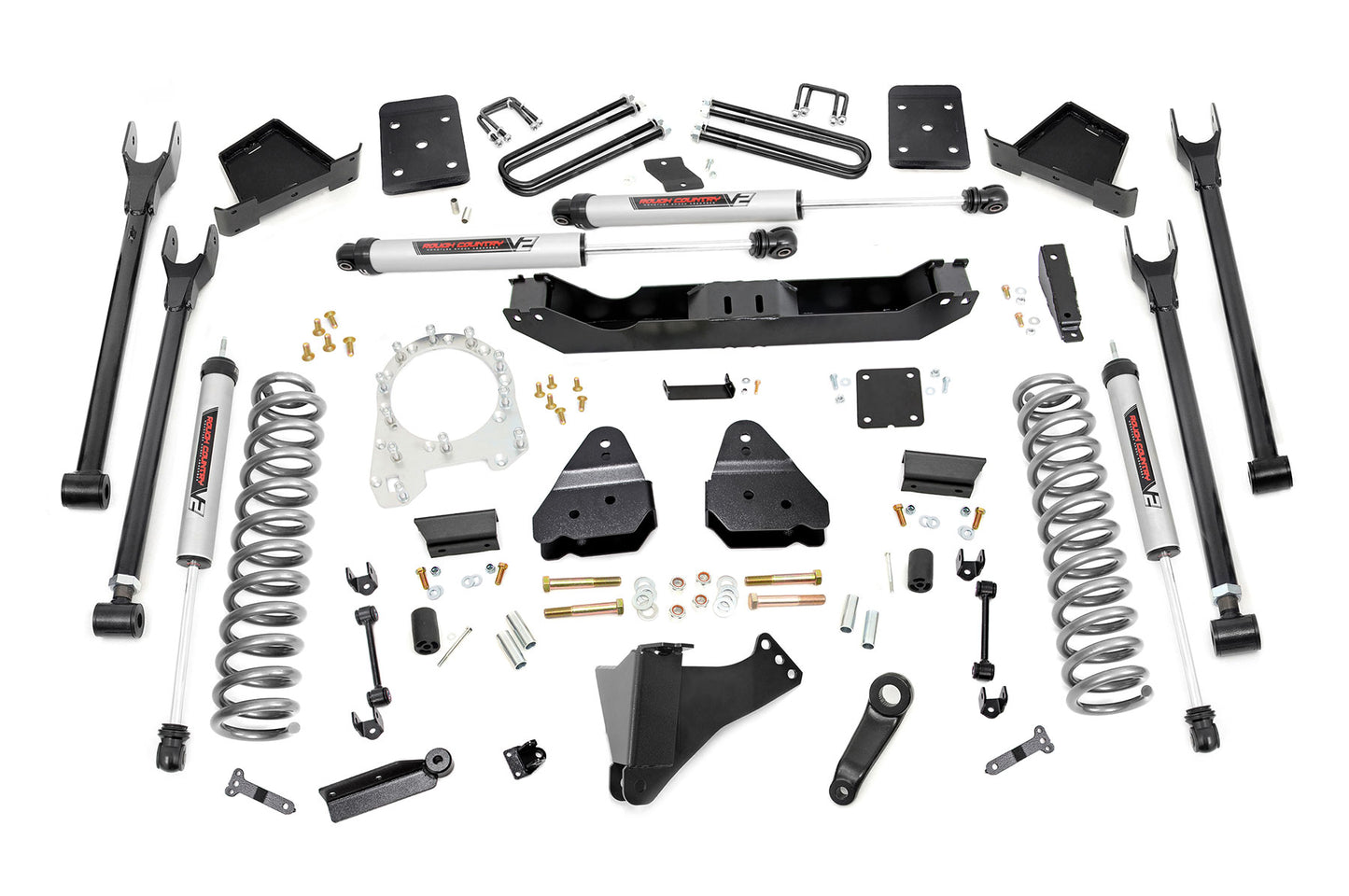 Rough Country (50870) 6 Inch Lift Kit | Diesel | 4 Link | V2 | Ford F-250/F-350 Super Duty (17-22)