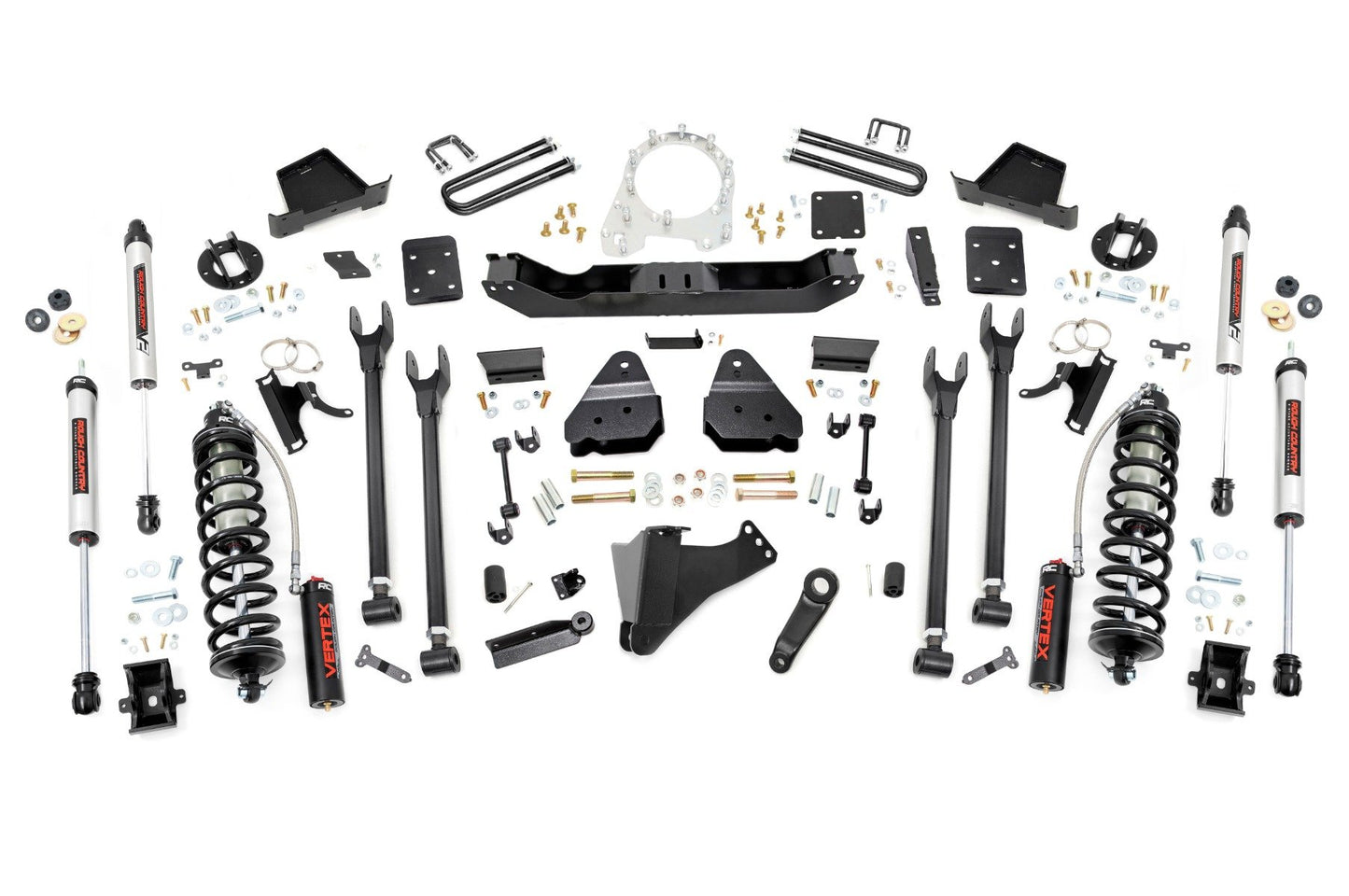 Rough Country (52656) 6 Inch Lift Kit | 4-Link | No OVLD | C/O V2 | Ford F-250/F-350 Super Duty (17-22)