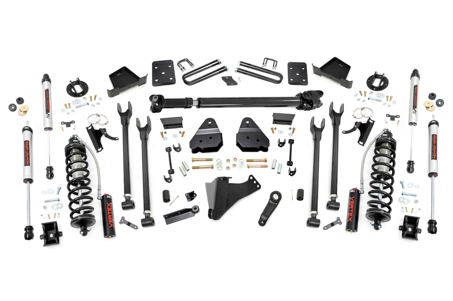 Rough Country (52658) 6 Inch Lift Kit  |  4-Link  |  No OVLD  |  D/S  |  C/O V2 | Ford F-250/F-350 Super Duty (17-22)