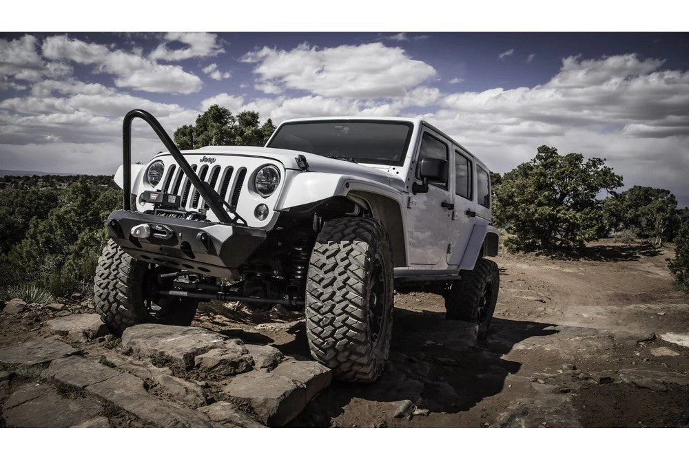 CrawlTek Pyro Stubby Front Winch Bumper | Jeep Wrangler JK - Trucks R Us