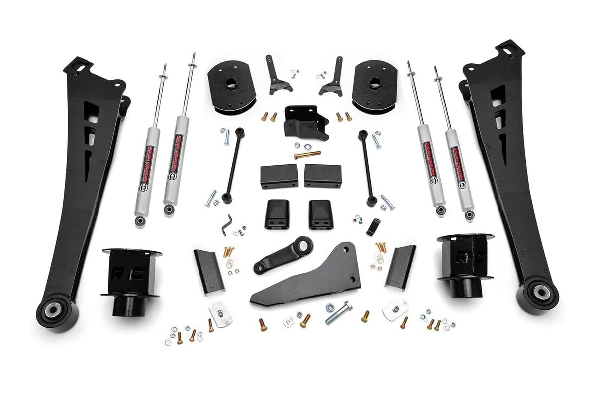 Rough Country (396.20) 5 Inch Lift Kit | RR Air Bags | Ram 2500 4WD (2014-2018)