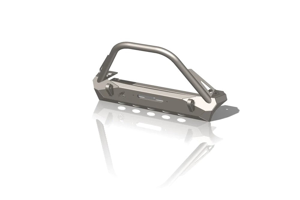 CrawlTek Pyro Stubby Front Bumper with Flat Top Stinger | Jeep Wrangler CJ/YJ/TJ - Trucks R Us