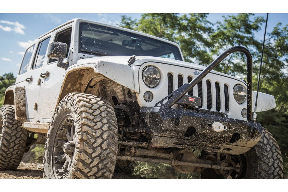 CrawlTek Pyro Stubby Front Winch Bumper | Jeep Wrangler JK - Trucks R Us