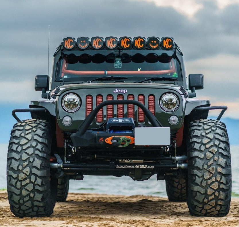 CrawlTek Inferno Front Winch Bumper with Flat Top Stinger | Jeep Wrangler JK/JL - Trucks R Us