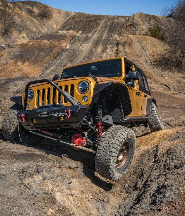 CrawlTek Pyro Stubby Front Winch Bumper | Jeep Wrangler JK - Trucks R Us