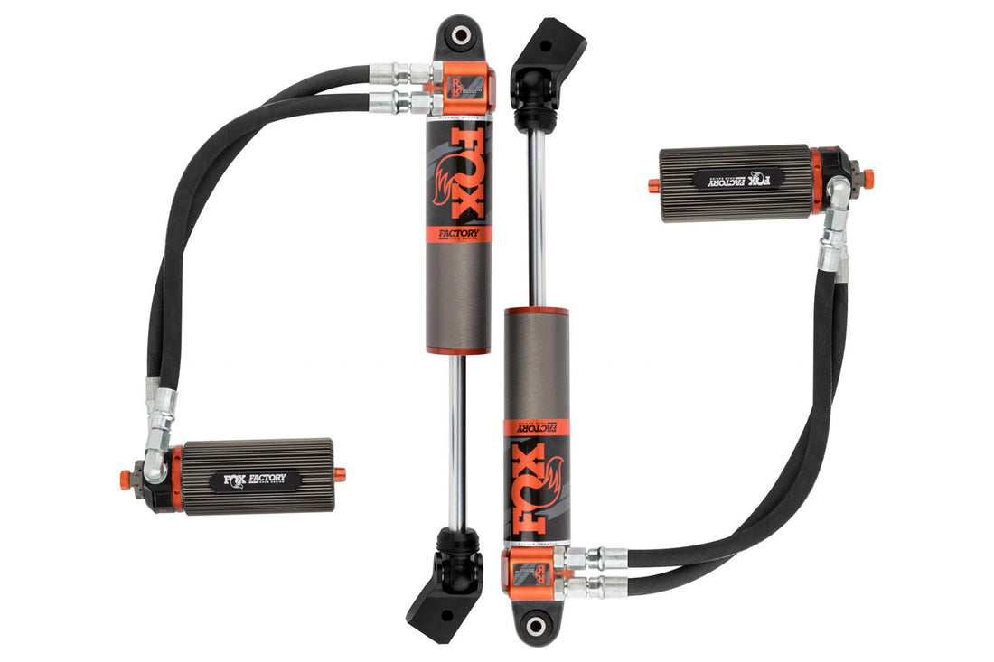 Fox Factory 3.0 Internal Bypass Reservoir Front Shocks Adjustable | Factory Race | 2-3" Lift | Wrangler JL - Trucks R Us