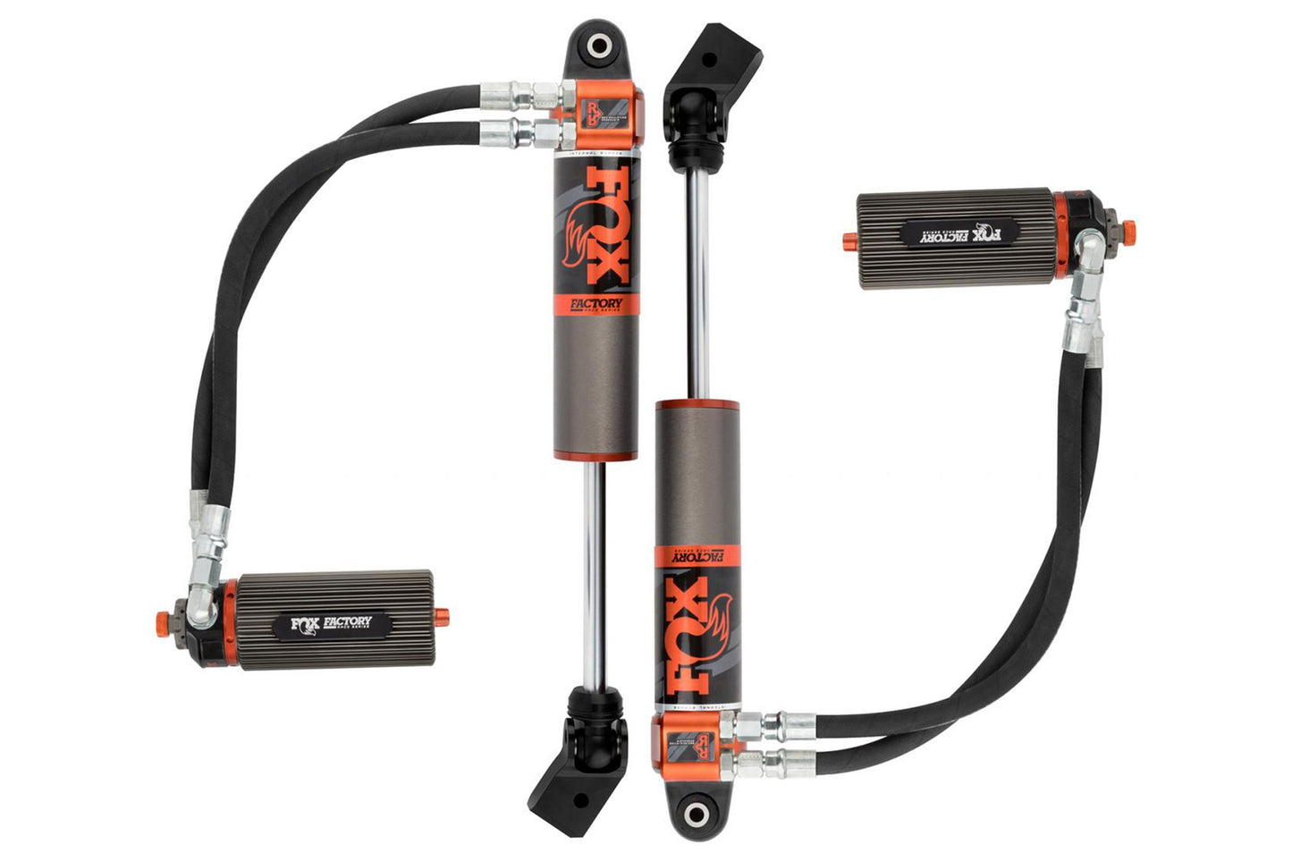 Fox Factory 3.0 Internal Bypass Reservoir Front Shocks Adjustable | Factory Race | 2-3" Lift | Wrangler JL - Trucks R Us