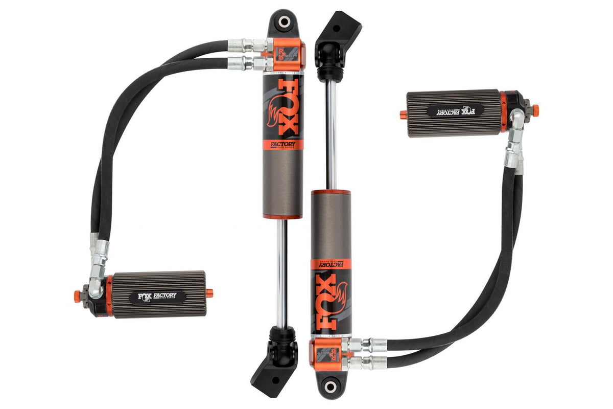 Fox Factory 3.0 Internal Bypass Reservoir Front Shocks Adjustable | Factory Race | 2-3" Lift | Wrangler JL - Trucks R Us