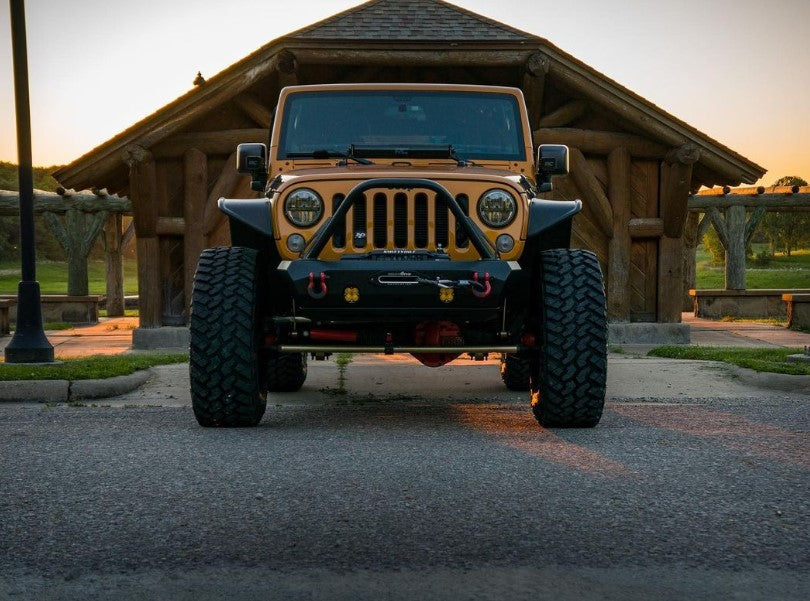 CrawlTek Pyro Stubby Front Winch Bumper | Jeep Wrangler JK - Trucks R Us