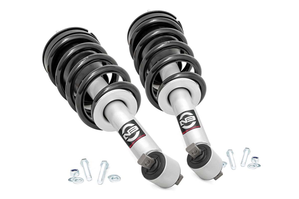Rough Country (501065) N3 Leveling Struts | 2 Inch | Loaded Strut | Chevy/GMC 1500 (19-24)