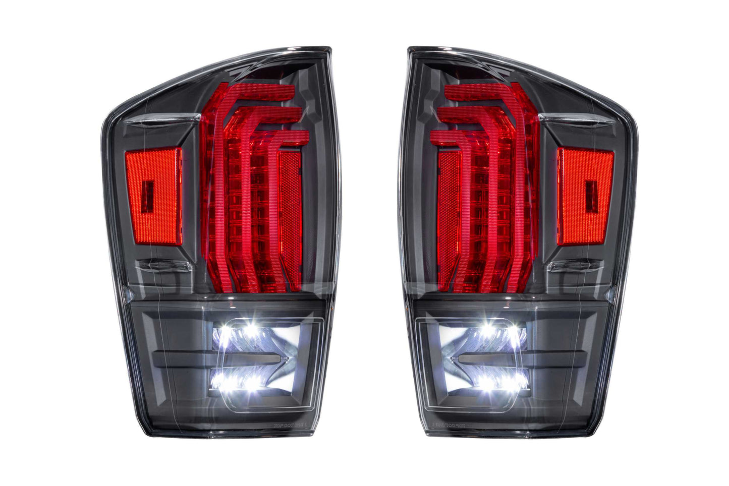 Morimoto XB LED Tail Lights: Toyota Tacoma (16-23) (Pair / Clear Lens)