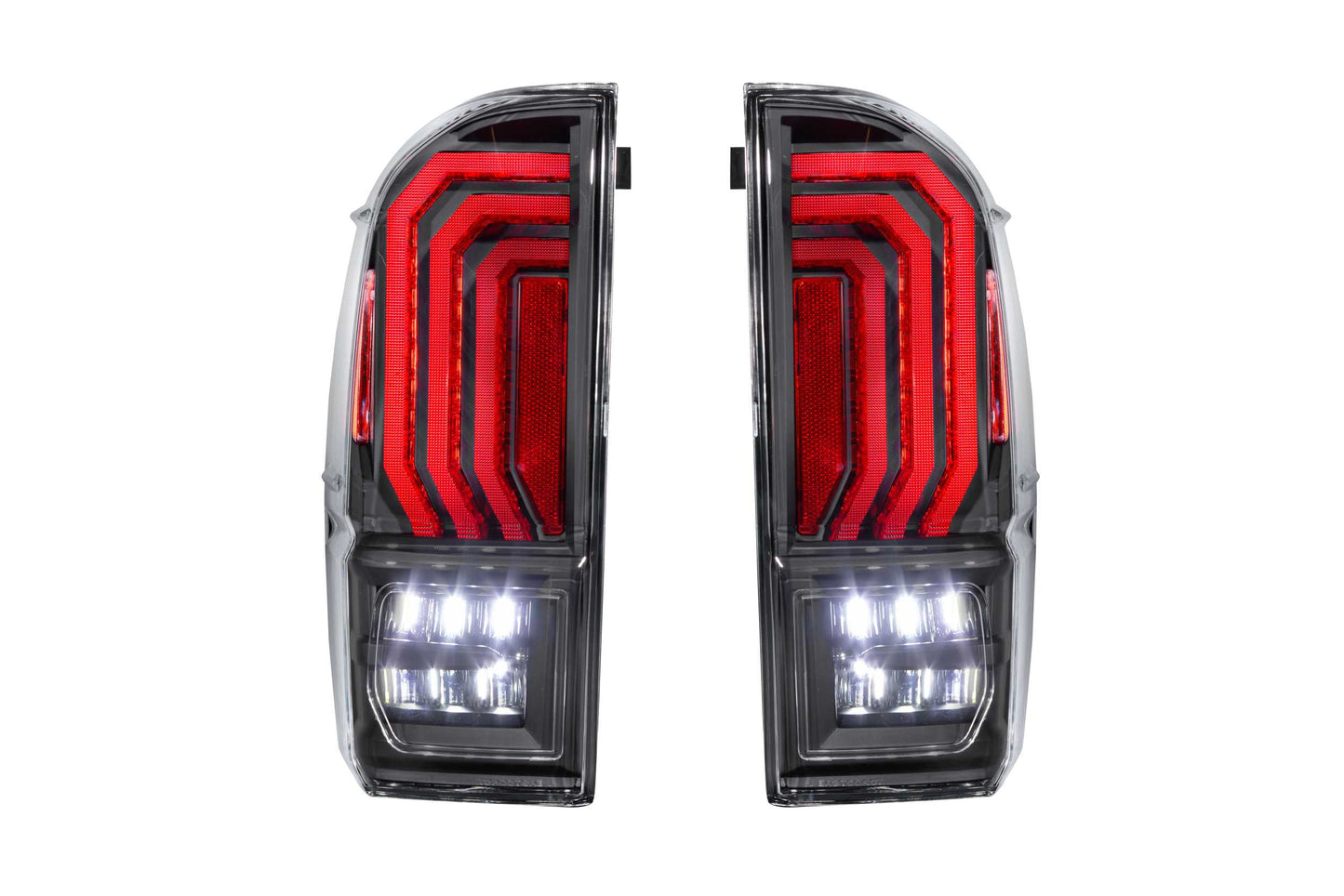 Morimoto XB LED Tail Lights: Toyota Tacoma (16-23) (Pair / Clear Lens)