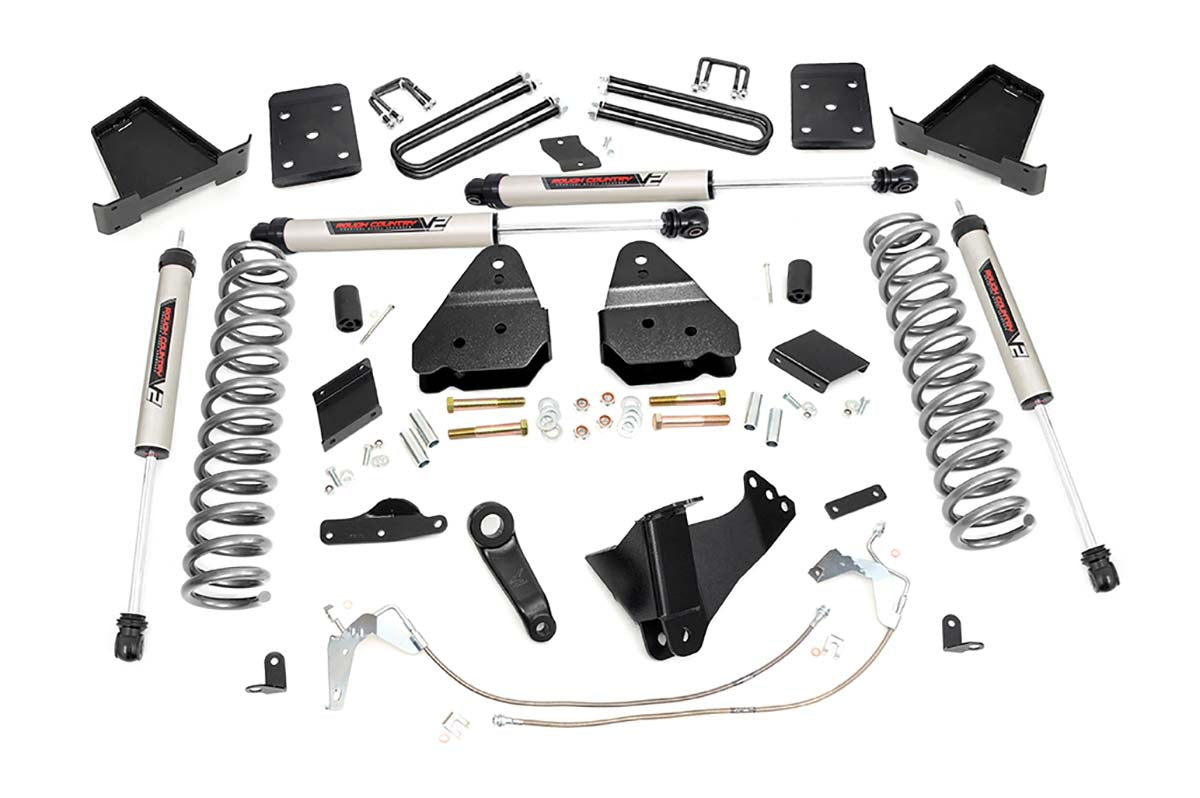 Rough Country (54870) 6 Inch Lift Kit | Diesel | OVLD | V2 | Ford F-250 Super Duty 4WD (2015-2016)