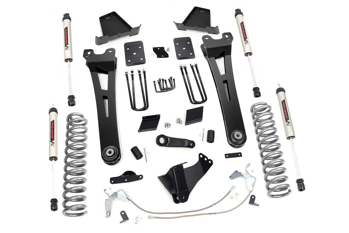 Rough Country (54070) 6 Inch Lift Kit | Diesel | Radius Arm | OVLD | V2 | Ford F-250 Super Duty (11-14)