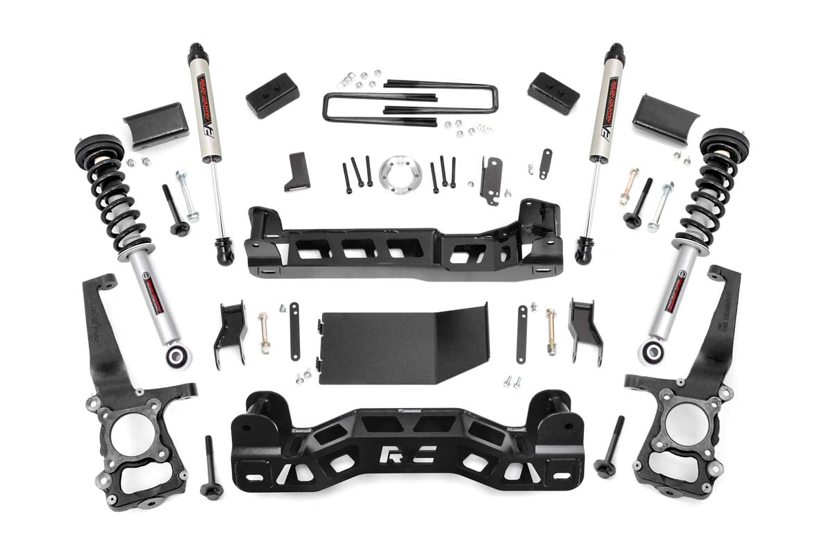 Rough Country (57472) 4 Inch Lift Kit | N3 Struts/V2 | Ford F-150 4WD (2011-2013)