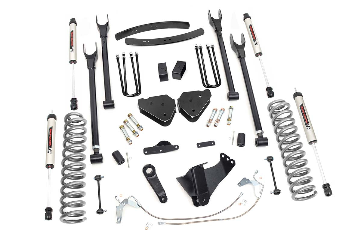 Rough Country (58470) 6 Inch Lift Kit | Diesel | 4 Link | V2 | Ford F-250/F-350 Super Duty (08-10)