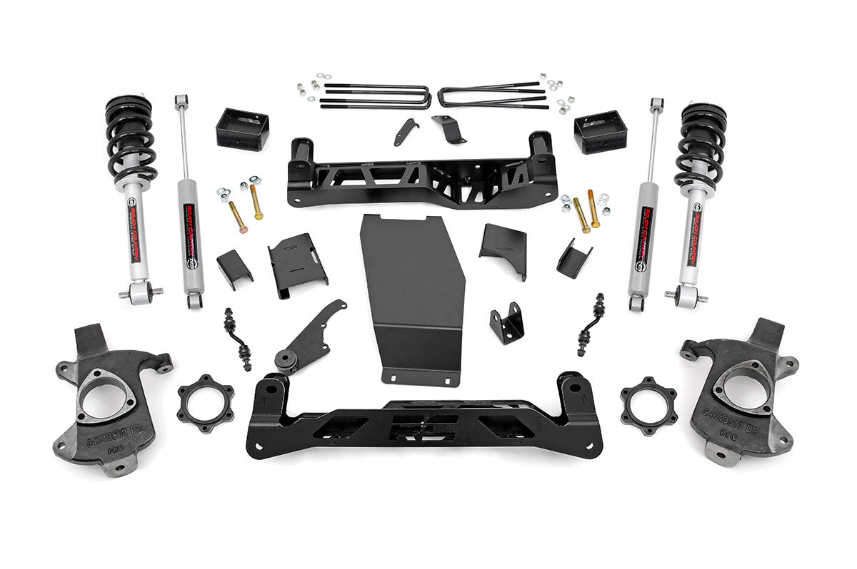 Rough Country (22434) 5 Inch Lift Kit | Alum/Stamp Steel | N3 Struts | Chevy/GMC 1500 (14-18)