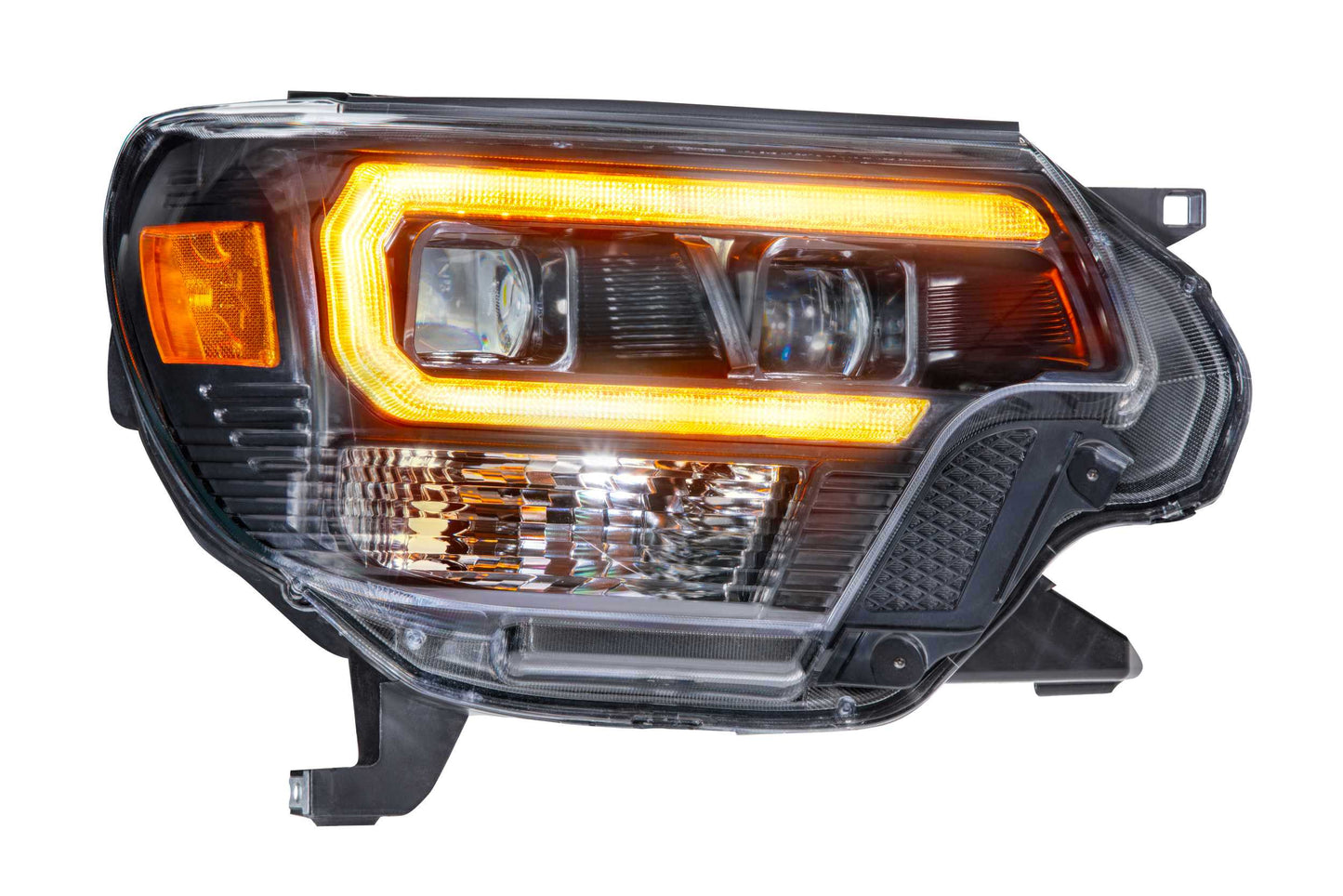 Morimoto XB Hybrid LED Headlights: Toyota Tacoma (12-15) (Pair / ASM / Amber DRL)
