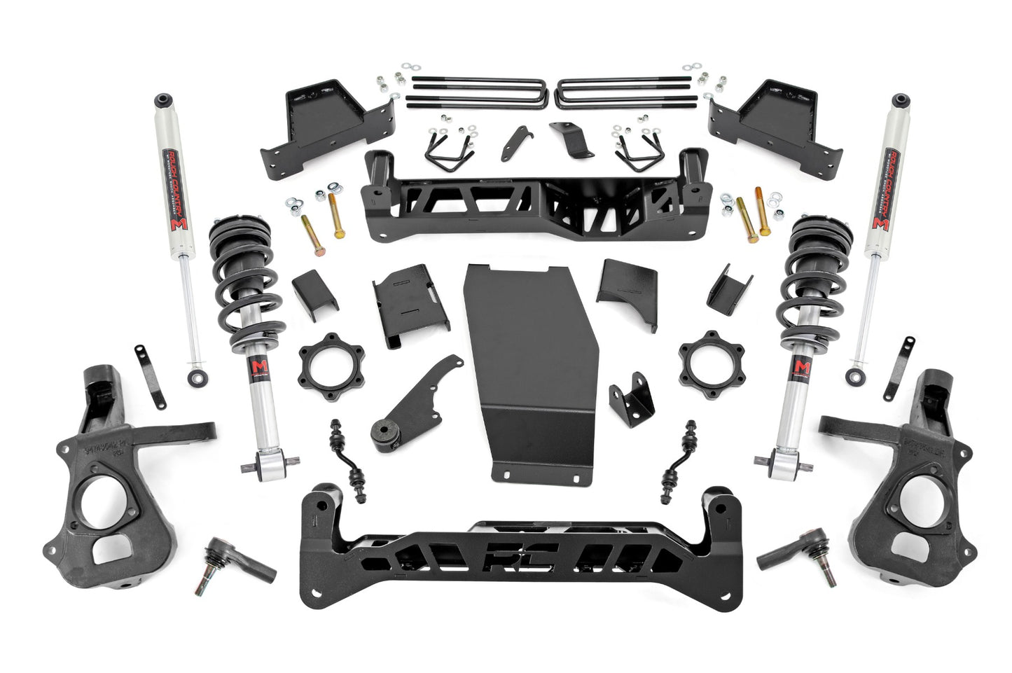 Rough Country (17440) 7 Inch Lift Kit | Alum/Stamp Steel | M1/M1 | Chevy/GMC 1500 (14-18)