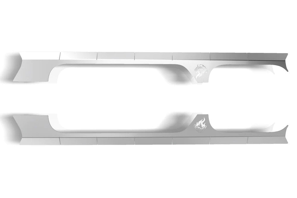 CrawlTek Rocker Body Cladding- Aluminum | Jeep Wrangler JL 4 Door - Trucks R Us