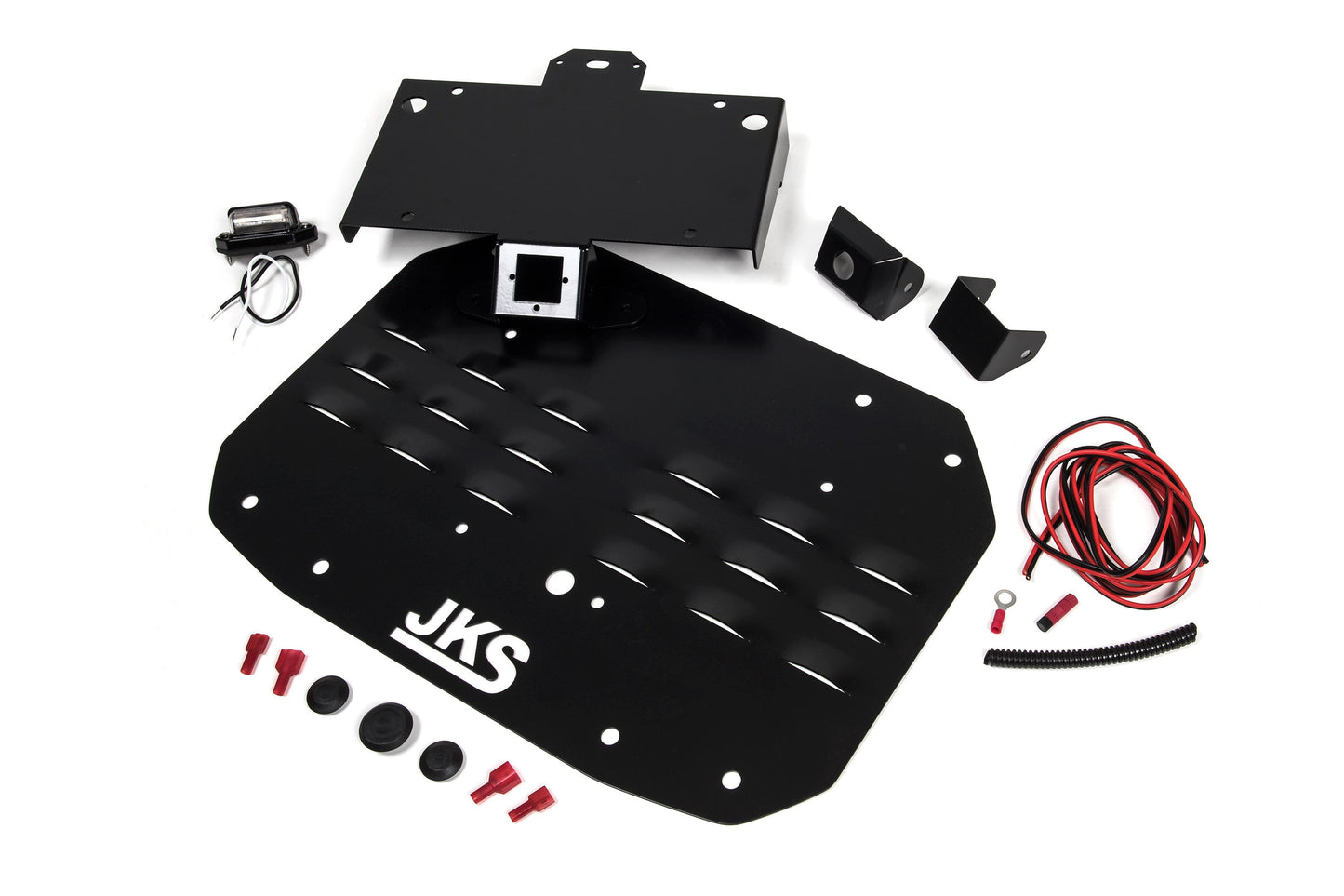 JKS Tailgate Vent Cover with License Plate and Camera Mount | Wrangler JL - Trucks R Us