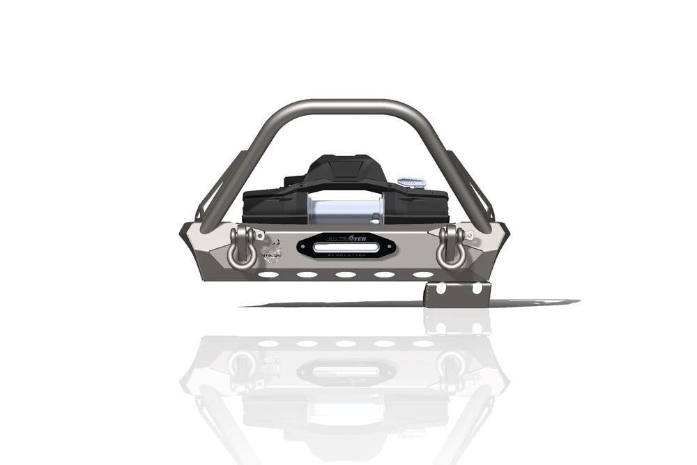 CrawlTek Pyro Stubby Front Bumper with Flat Top Stinger | Jeep Wrangler CJ/YJ/TJ - Trucks R Us