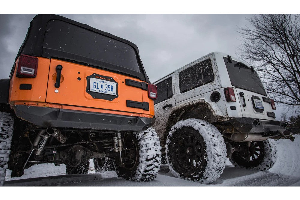CrawlTek Tailgate Plate / License Plate Relocation | Jeep Wrangler JK - Trucks R Us