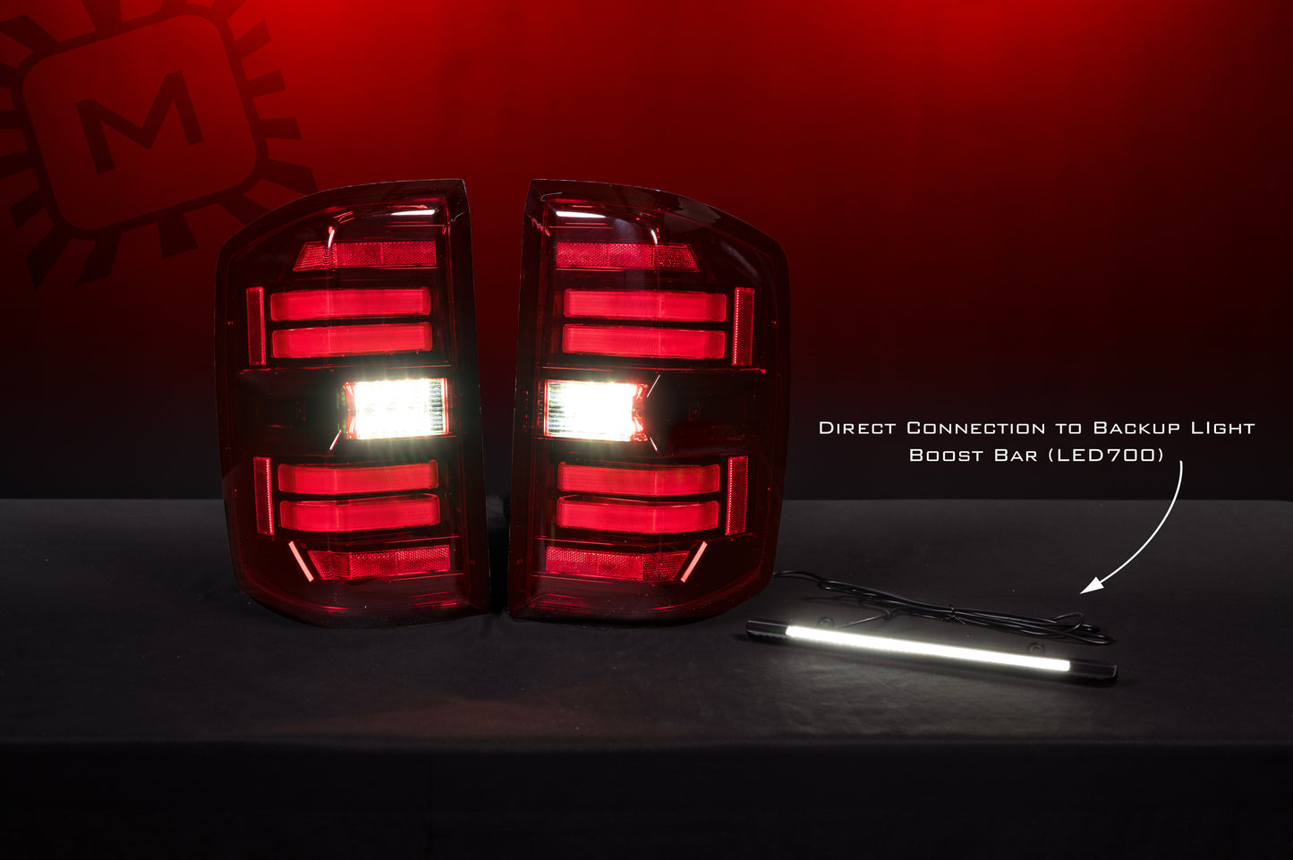 Morimoto XB LED Tail Lights: Chevy Silverado (14-19) (Pair / Red) (Gen 2)