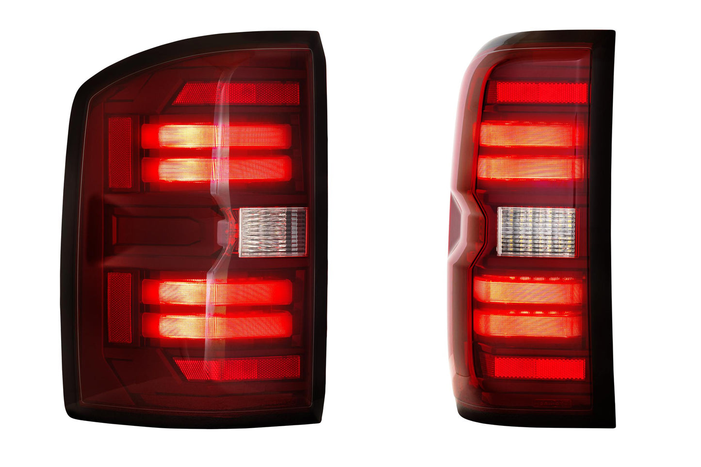 Morimoto XB LED Tail Lights: GMC Sierra 1500/2500/3500 (14-18) (Pair / Red)