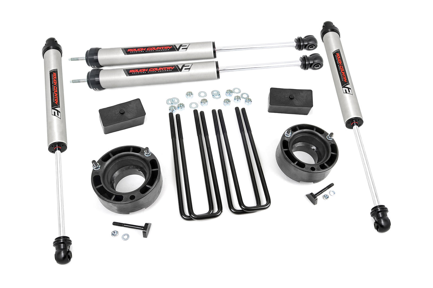 Rough Country (36270) 2.5 Inch Lift Kit | V2 | Dodge 1500 4WD (1994-2001)