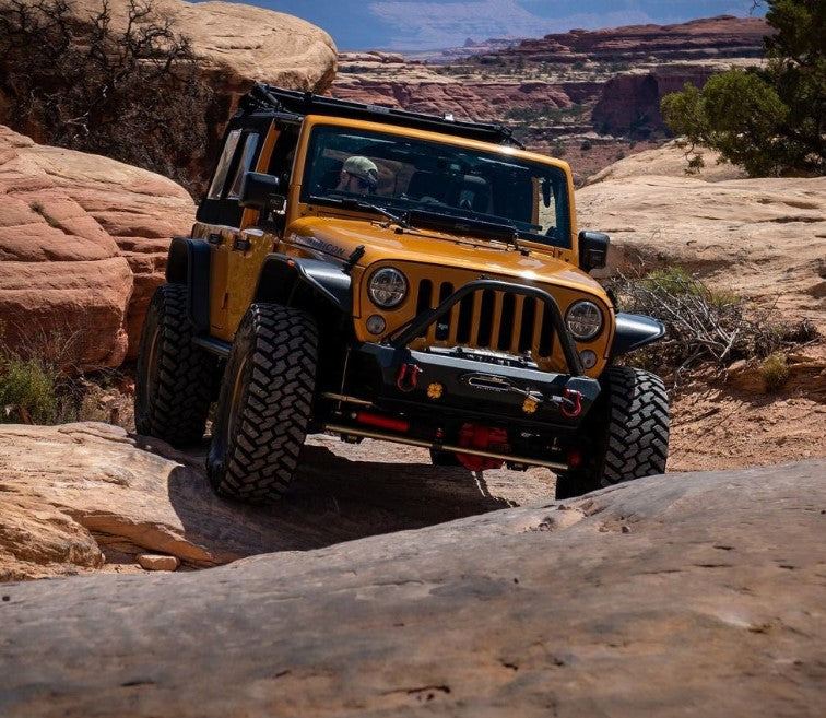 CrawlTek Pyro Stubby Front Winch Bumper | Jeep Wrangler JK - Trucks R Us