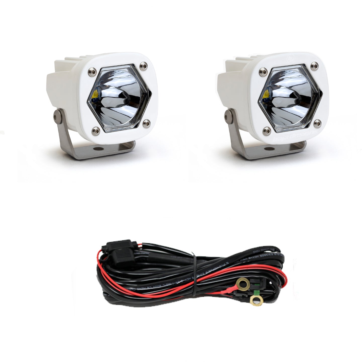 Baja Designs - 387801WT - S1 White LED Auxiliary Light Pod Pair (Universal)