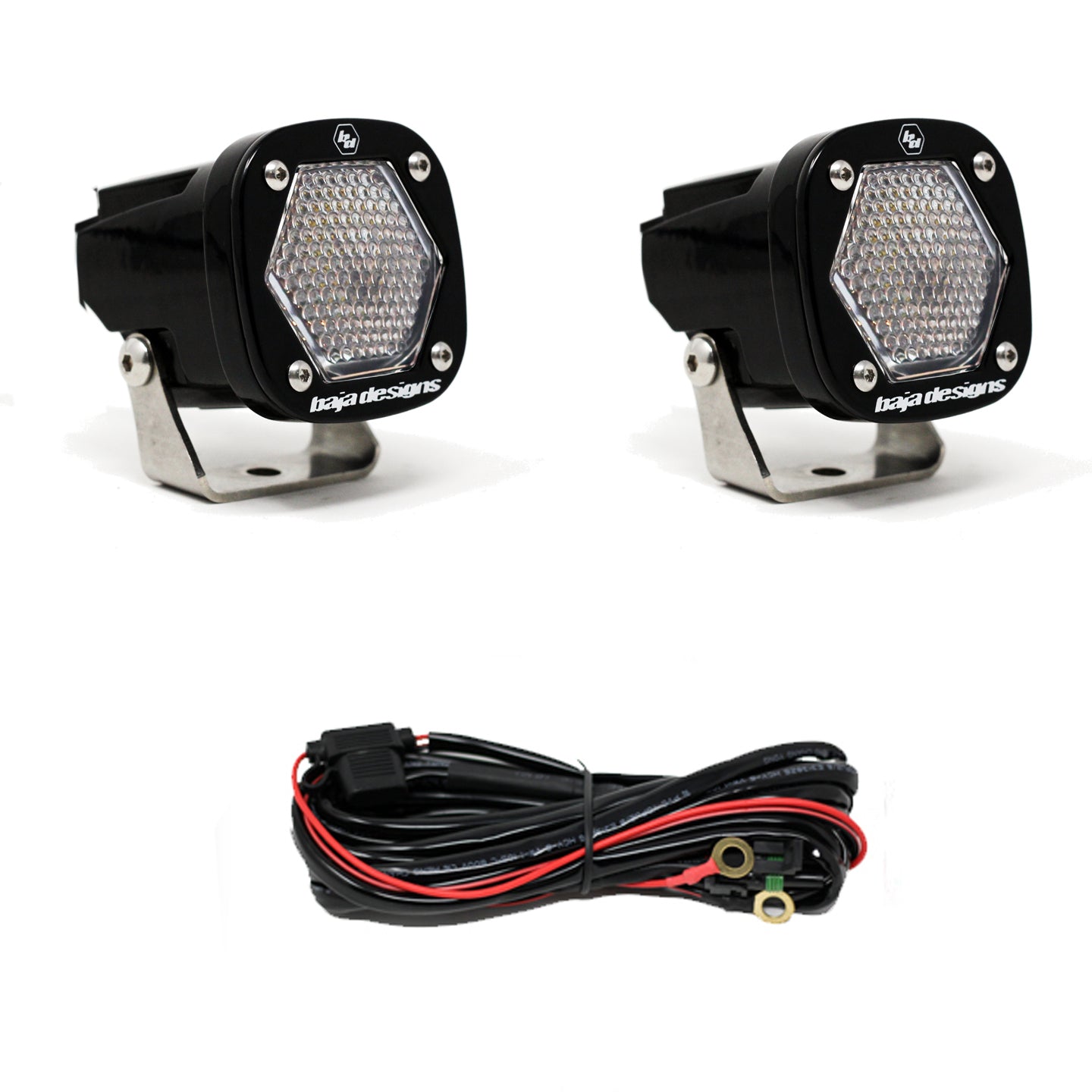 Baja Designs - 387806 - S1 Black LED Auxiliary Light Pod Pair (Universal)