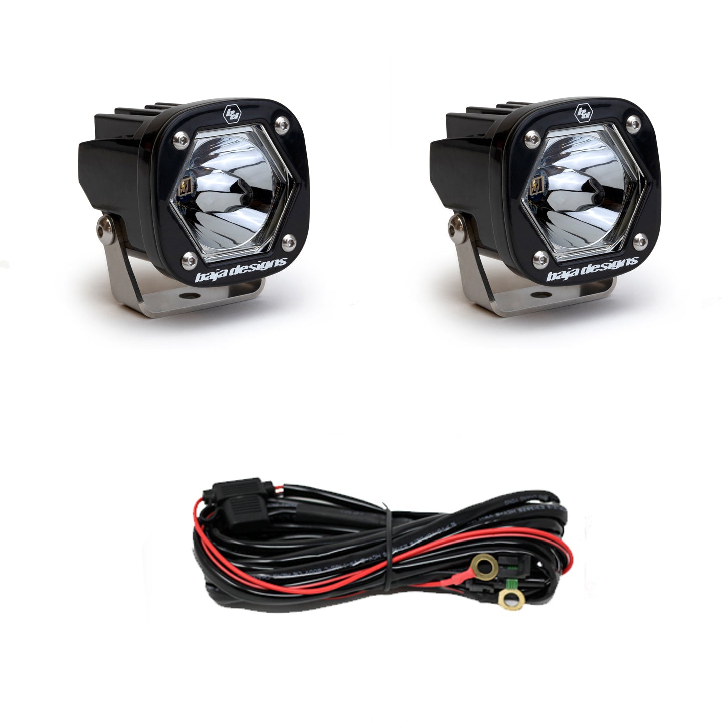 Baja Designs - 387807 - S1 Black Laser Auxiliary Light Pod Pair (Universal)