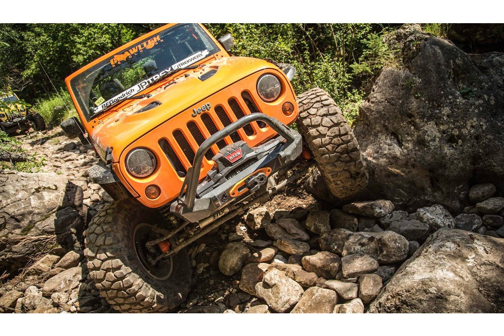 CrawlTek Inferno Front Winch Bumper with Flat Top Stinger | Jeep Wrangler JK/JL - Trucks R Us