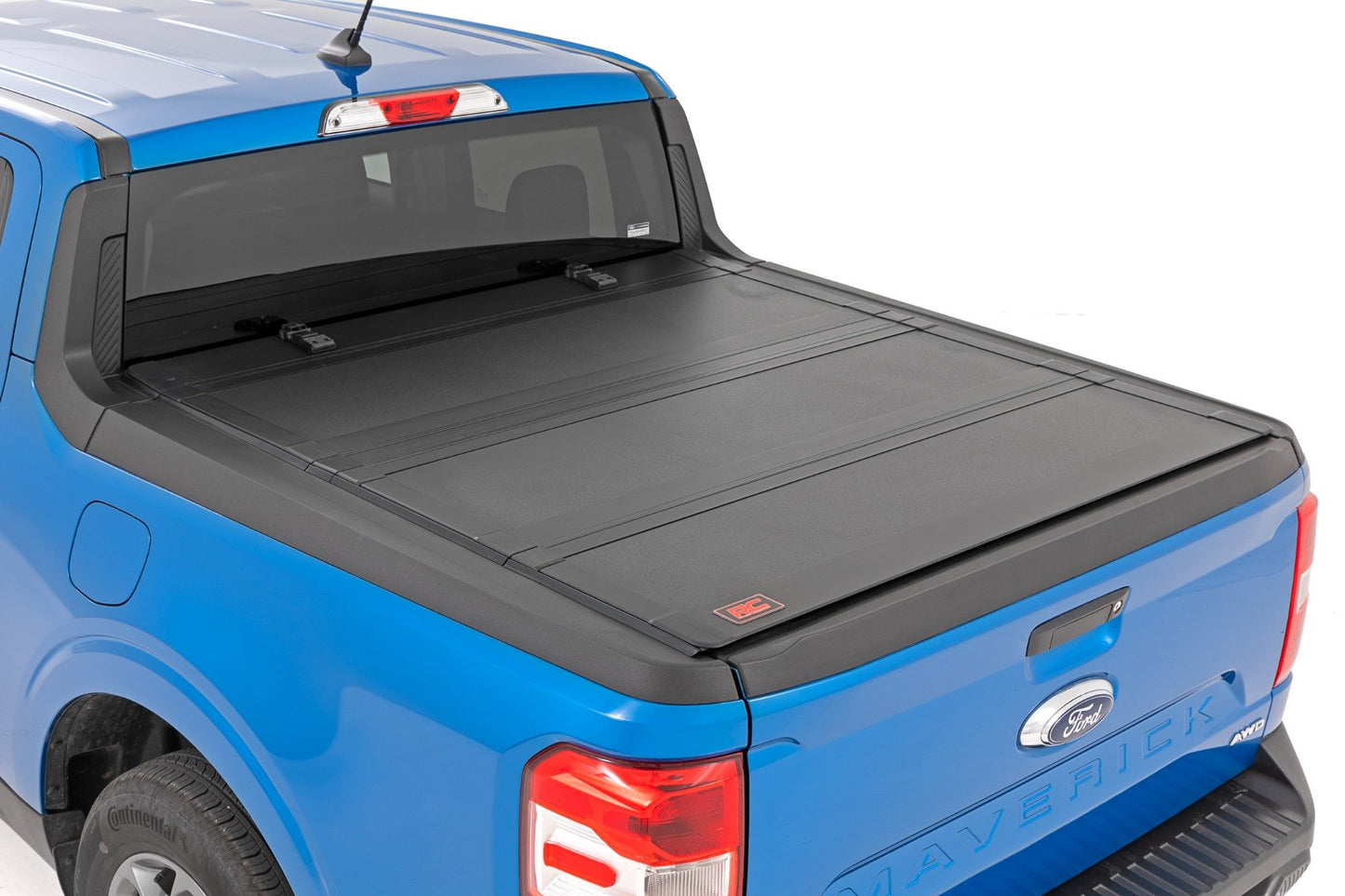 Rough Country (49254500) Hard Tri-Fold Flip Up Bed Cover | 4'6" Bed | Ford Maverick (22-24)