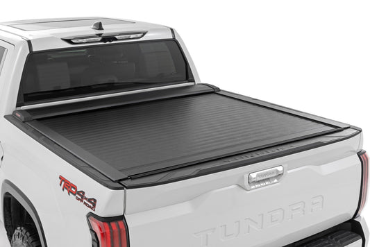 Rough Country (46514551A) Retractable Bed Cover | 5'7" Bed | Toyota Tundra 2WD/4WD (22-24)