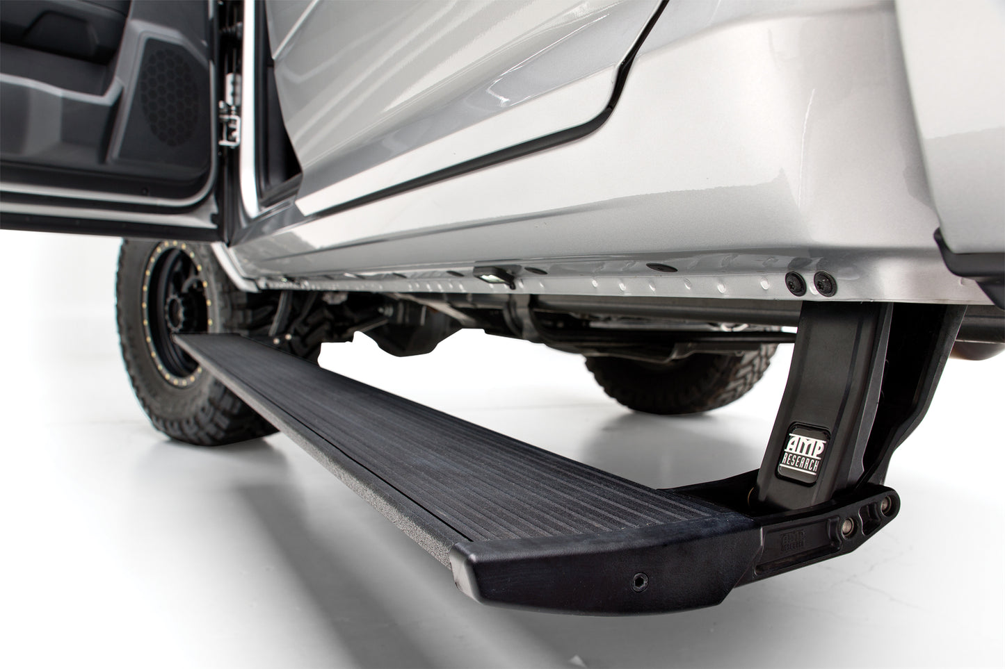 AMP Research 76255-01A PowerStep Electric Running Boards Plug N Play System for 22-24 Chevy Silverado 1500/GMC Sierra 1500 Double/Crew Cab; Includes Gas and Diesel