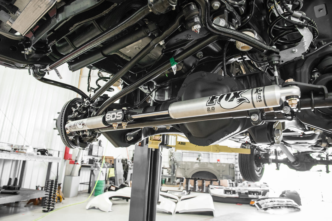 BDS Suspension Dual Steering Stabilizer Kit w/ FOX 2.0 Performance Shocks | Ford F250/F350 Super Duty (05-22) 4WD - Trucks R Us