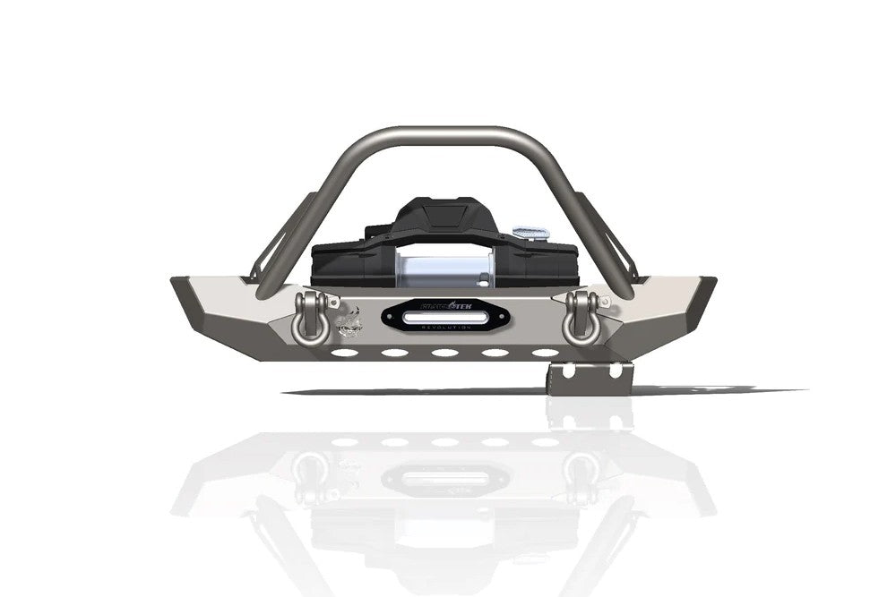 CrawlTek Pyro Mid-Width Front Bumper with Flat Top Stinger | Jeep Wrangler CJ/YJ/TJ - Trucks R Us