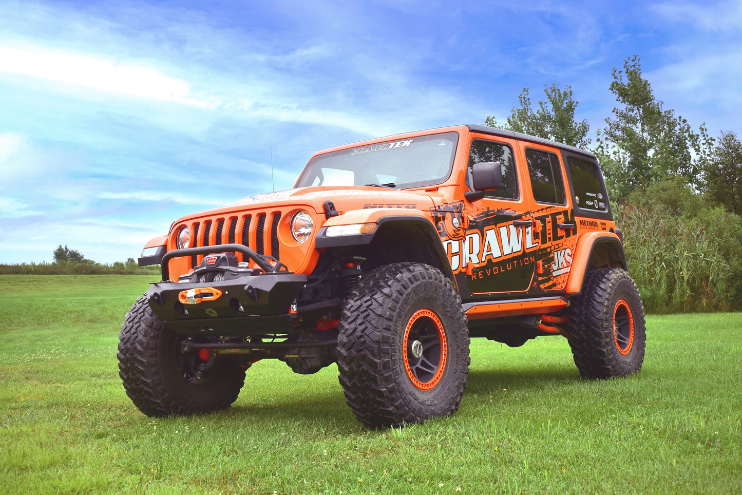 CrawlTek Pyro Stubby Front Winch Bumper | Jeep Wrangler JK - Trucks R Us