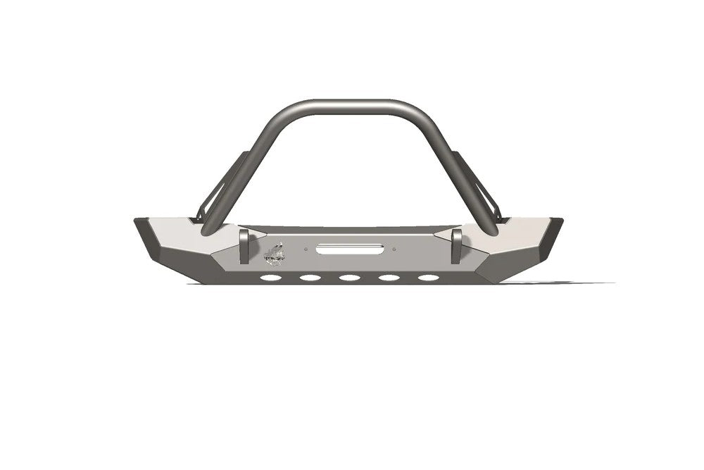 CrawlTek Pyro Mid-Width Front Bumper with Flat Top Stinger | Jeep Wrangler CJ/YJ/TJ - Trucks R Us