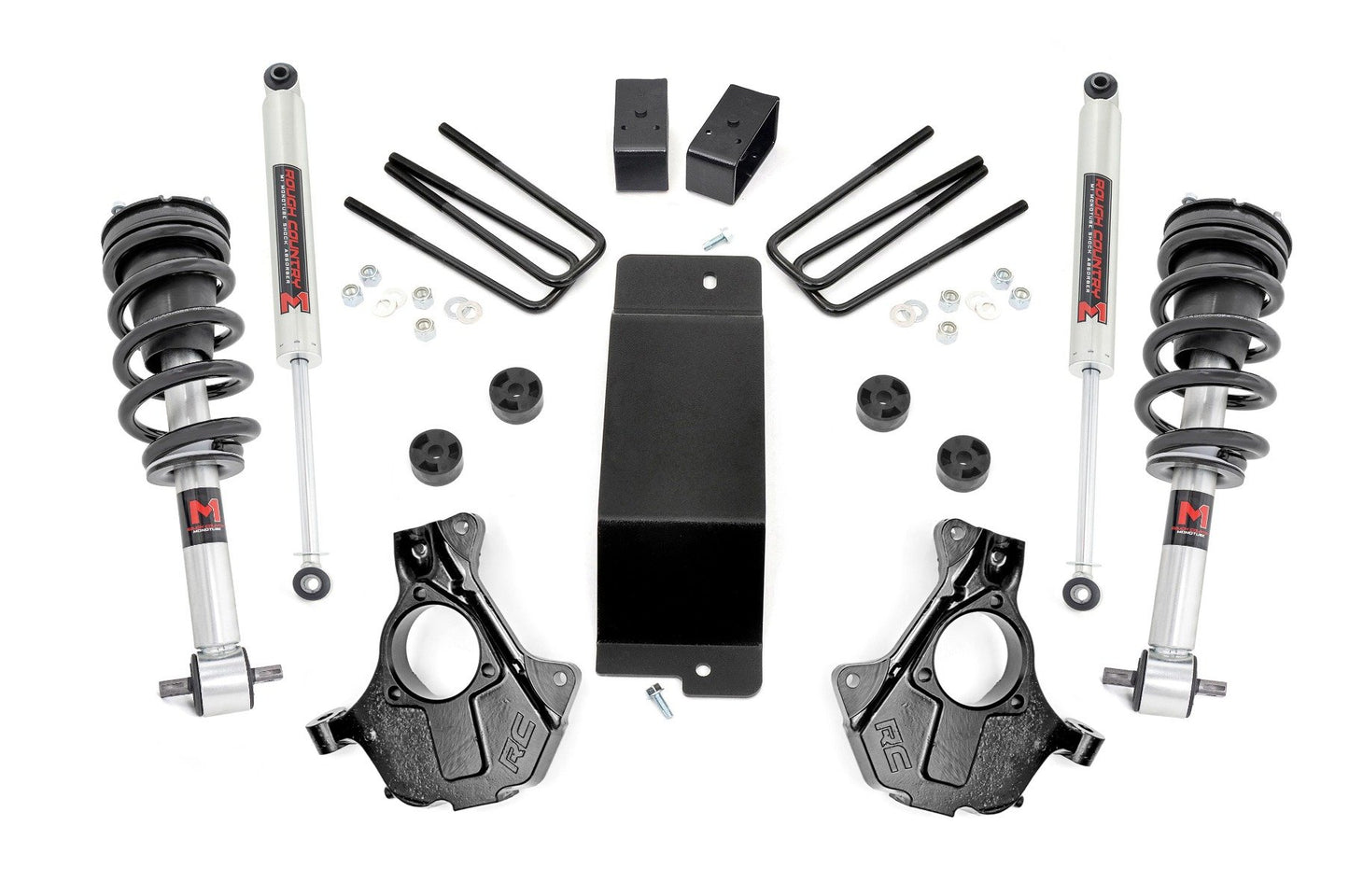 Rough Country (11940) 3.5 Inch Lift Kit | Cast Steel LCA | M1 Strut | Chevy/GMC 1500 (07-13)