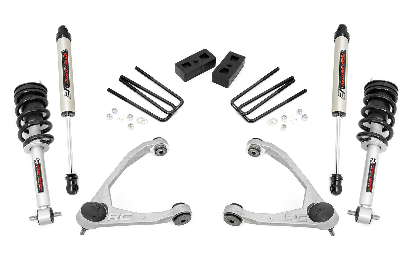 Rough Country (24671) 3.5 Inch Lift Kit | Cast Steel | N3/V2 | Chevy/GMC 1500 (07-13)
